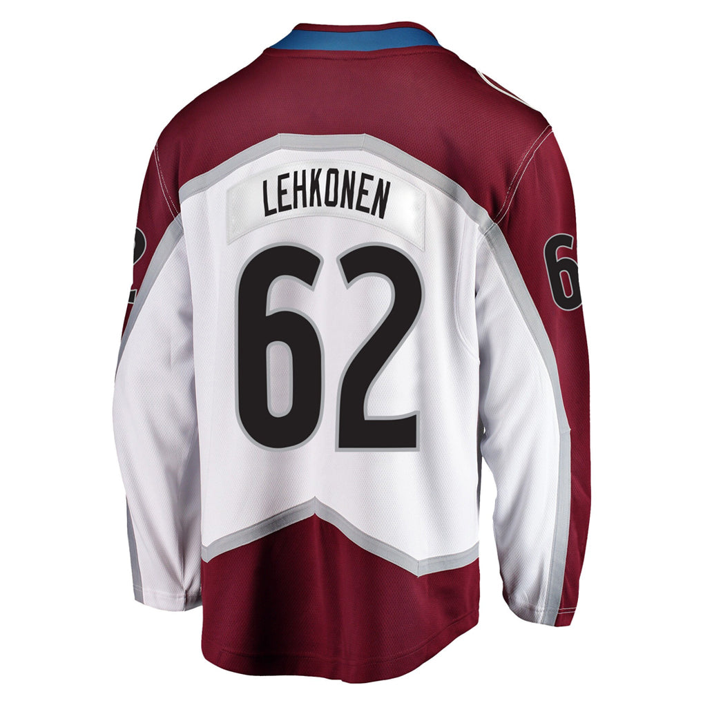 Custom #62 White COL Hockey Shirt Top