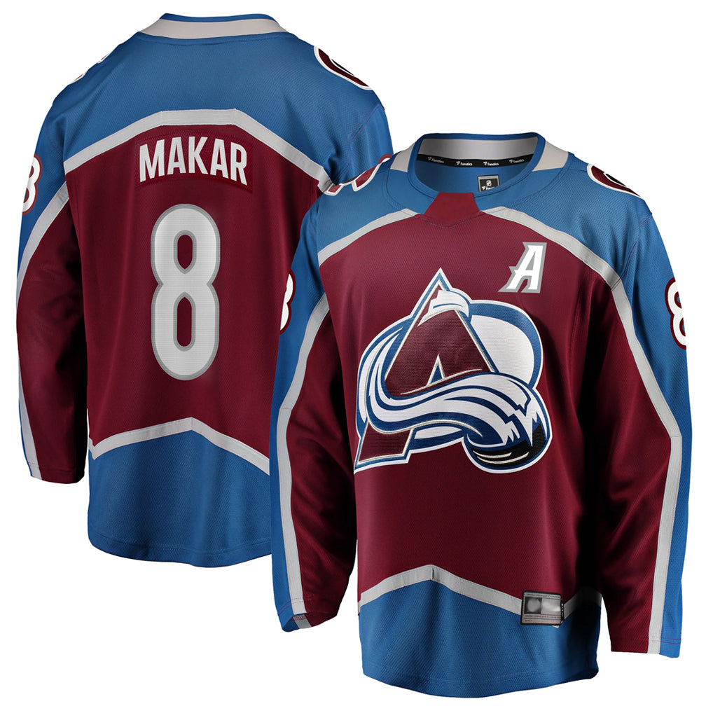 Custom #8 Burgundy COL Hockey Shirt Top