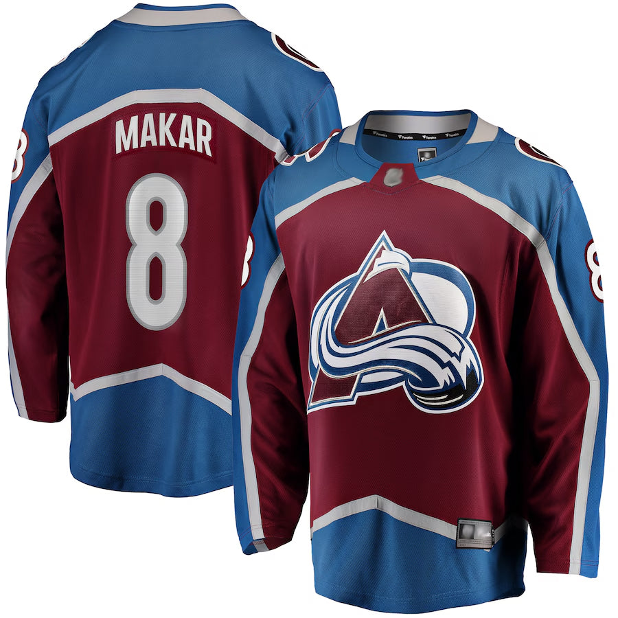 Custom #8 Maroon COL Hockey Shirt Top