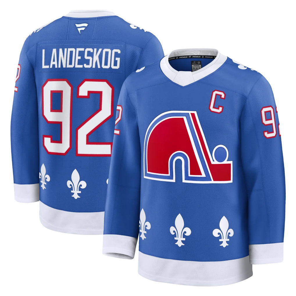 Custom #92 Blue COL Hockey Shirt Top