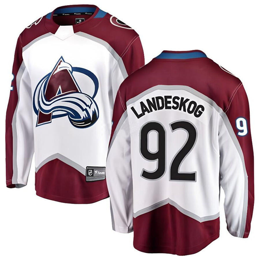 Custom #92 White COL Hockey Shirt Top