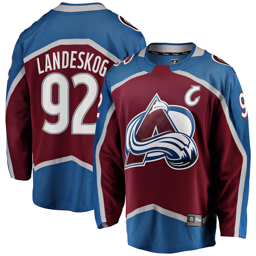 Custom #92 Burgundy COL Hockey Shirt Top