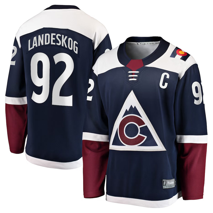 Custom #92 Navy COL Hockey Shirt Top