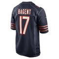 Custom #17 Navy CHI Football Shirt Top