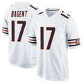Custom #17 White CHI Football Shirt Top