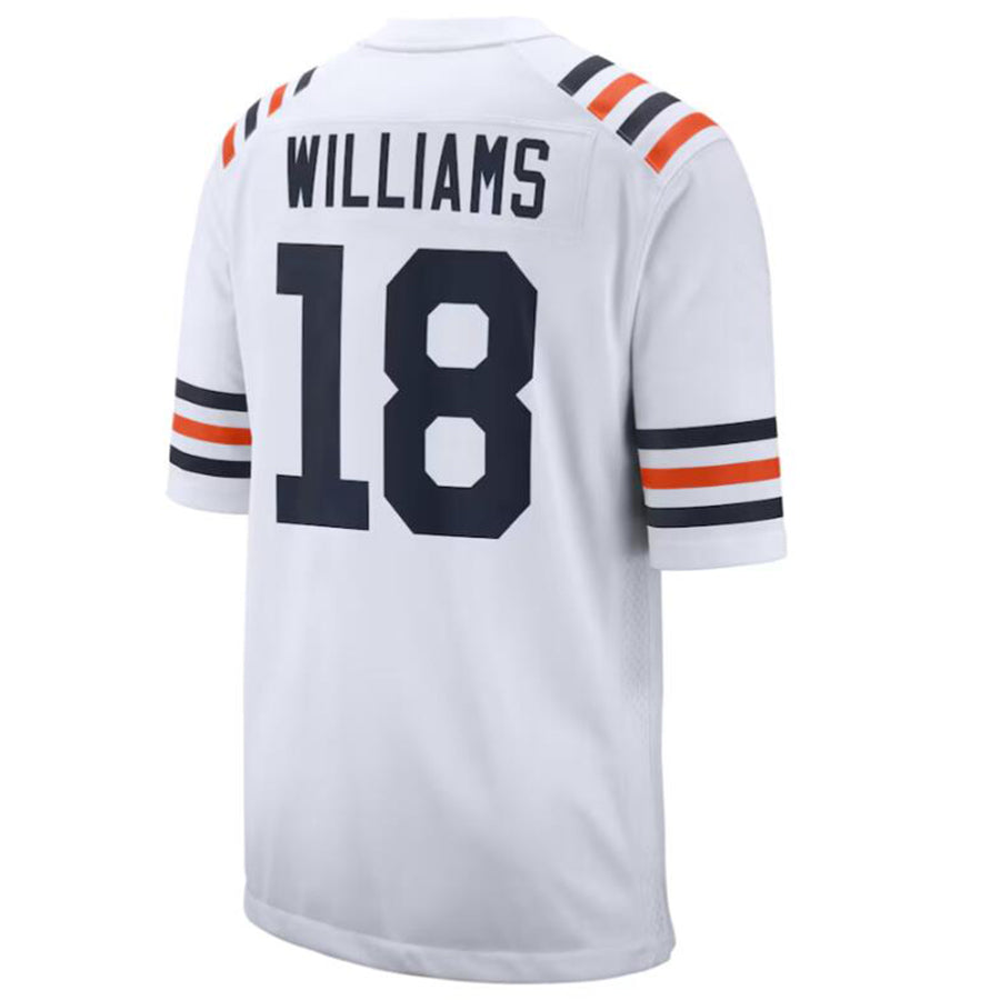 Custom #18 White CHI Football Shirt Top