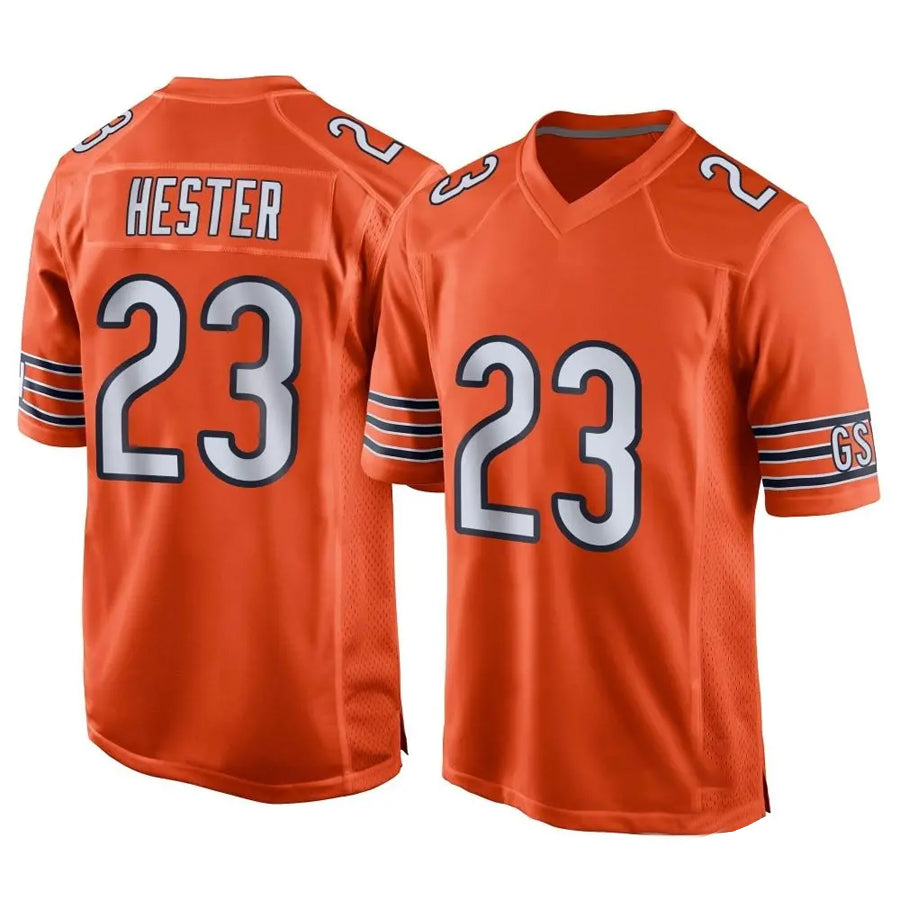 Custom #23 Orange CHI Football Shirt Top