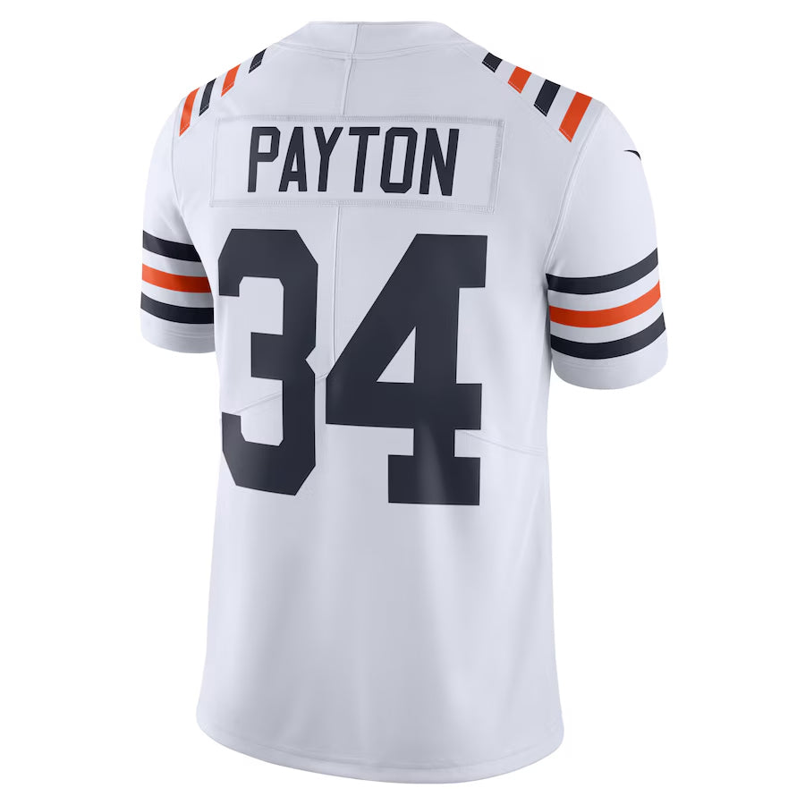 Custom #34 White CHI Football Shirt Top
