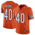 Custom #40 Orange CHI Football Shirt Top
