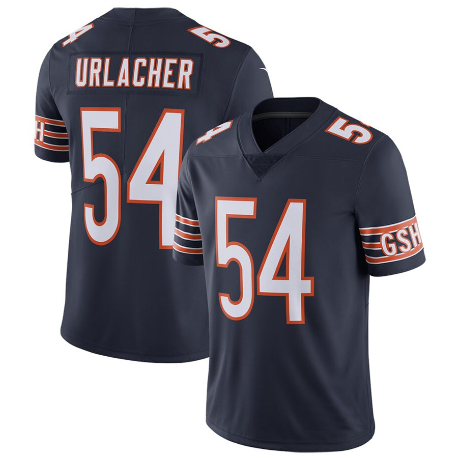 Custom #54 Navy CHI Football Shirt Top