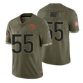 Custom #55 Olive CHI Football Shirt Top