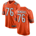 Custom #76 Orange CHI Football Shirt Top