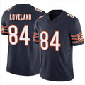 Custom #84 Navy CHI Football Shirt Top