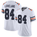 Custom #84 White CHI Football Shirt Top