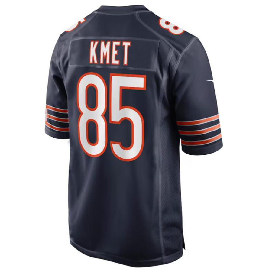 Custom #85 Navy CHI Football Shirt Top