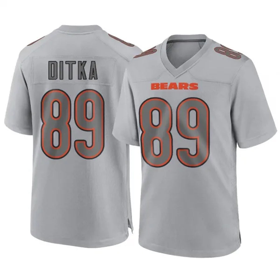 Custom #89 Gray CHI Football Shirt Top