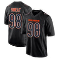 Custom #98 Black CHI Football Shirt Top
