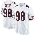 Custom #98 White CHI Football Shirt Top
