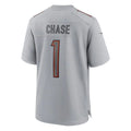 Custom #1 Gray CIN Football Shirt Top
