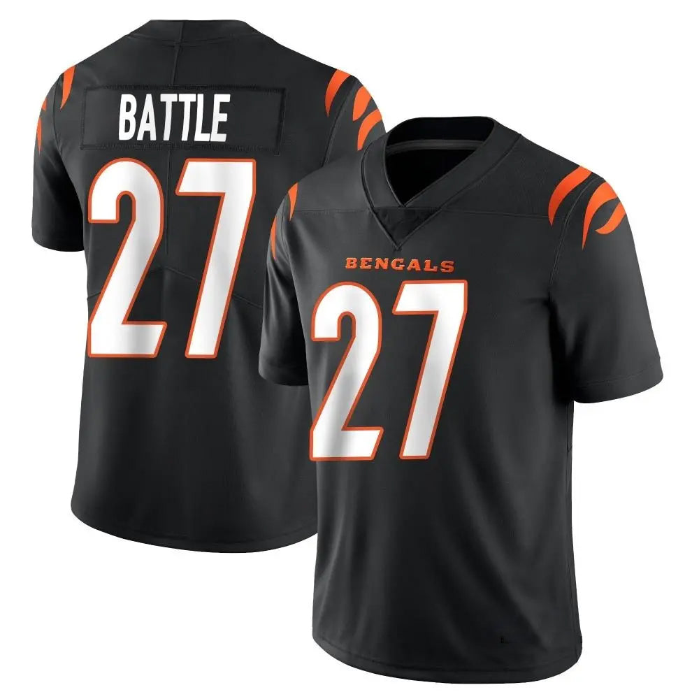 Custom #27 Black CIN Football Shirt Top