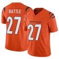 Custom #27 Orange CIN Football Shirt Top