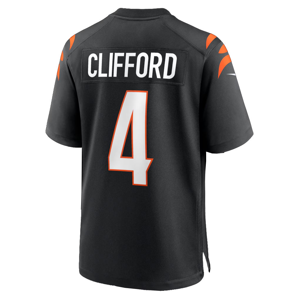 Custom #4 Black CIN Football Shirt Top