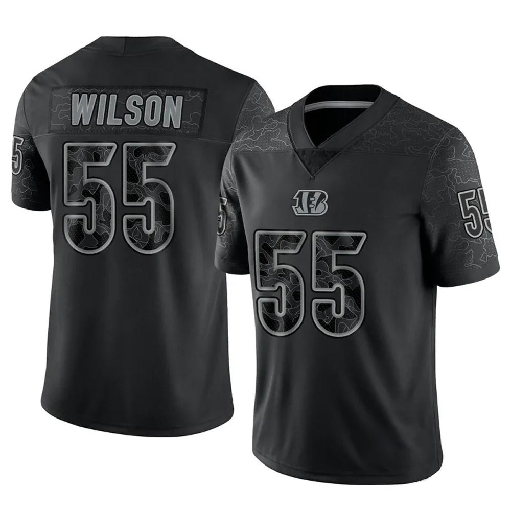 Custom #55 Black CIN Football Shirt Top