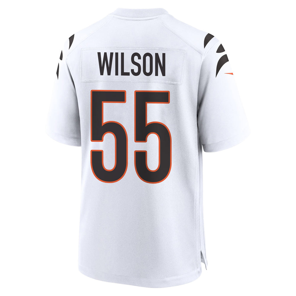 Custom #55 White CIN Football Shirt Top