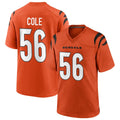 Custom #56 Orange CIN Football Shirt Top
