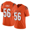 Custom #56 Orange CIN Football Shirt Top