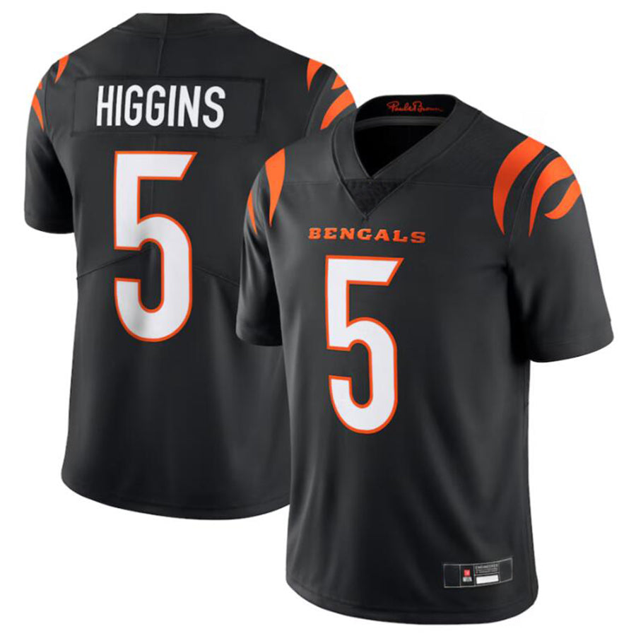 Custom #5 Black CIN Football Shirt Top