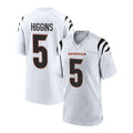 Custom #5 White CIN Football Shirt Top
