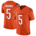Custom #5 Orange CIN Football Shirt Top