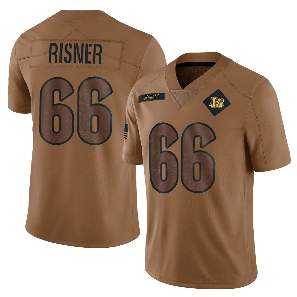 Custom #66 Brown CIN Football Shirt Top