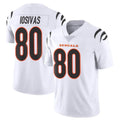 Custom #80 White CIN Football Shirt Top