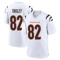 Custom #82 White CIN Football Shirt Top