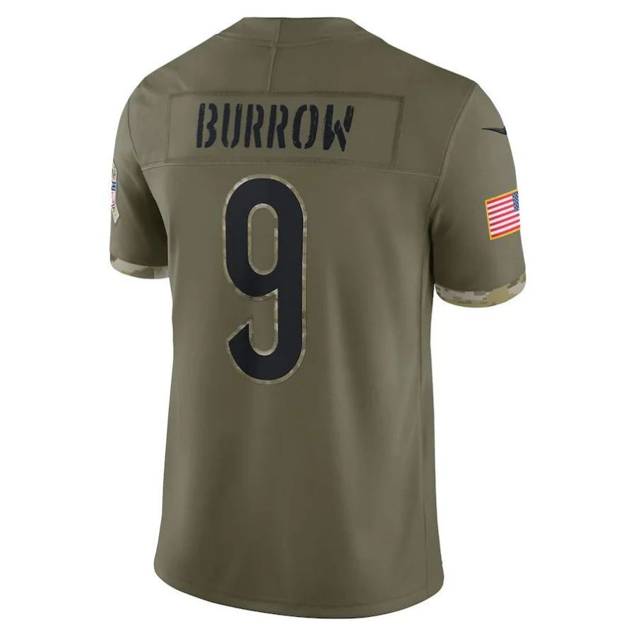 Custom #9 Olive CIN Football Shirt Top