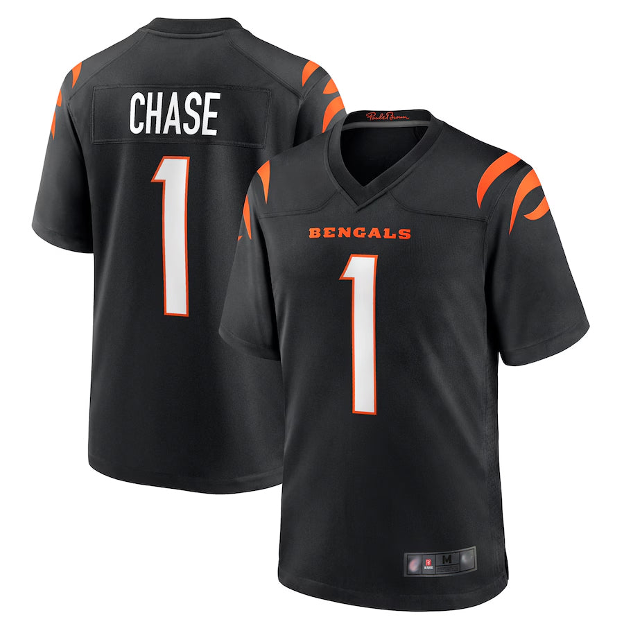 Custom #1 Black CIN Football Shirt Top