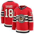 Custom #18 Red CHI Hockey Shirt Top