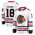 Custom #18 White CHI Hockey Shirt Top