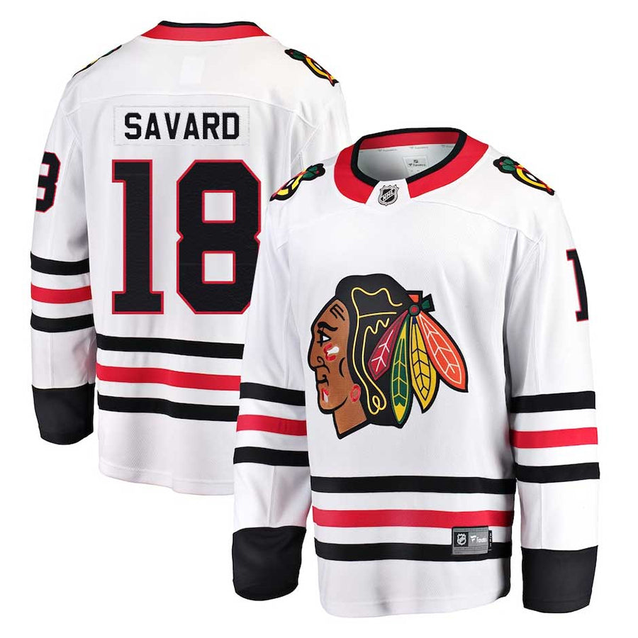 Custom #18 White CHI Hockey Shirt Top
