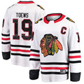 Custom #19 White CHI Hockey Shirt Top