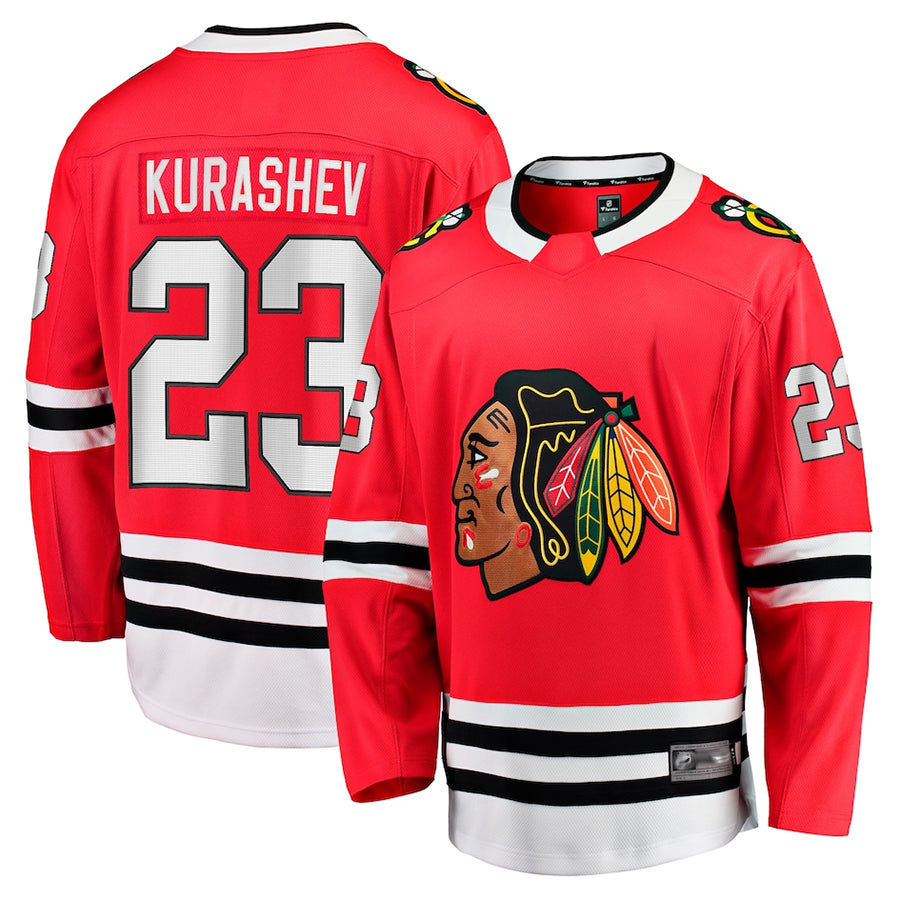 Custom #23 Red CHI Hockey Shirt Top