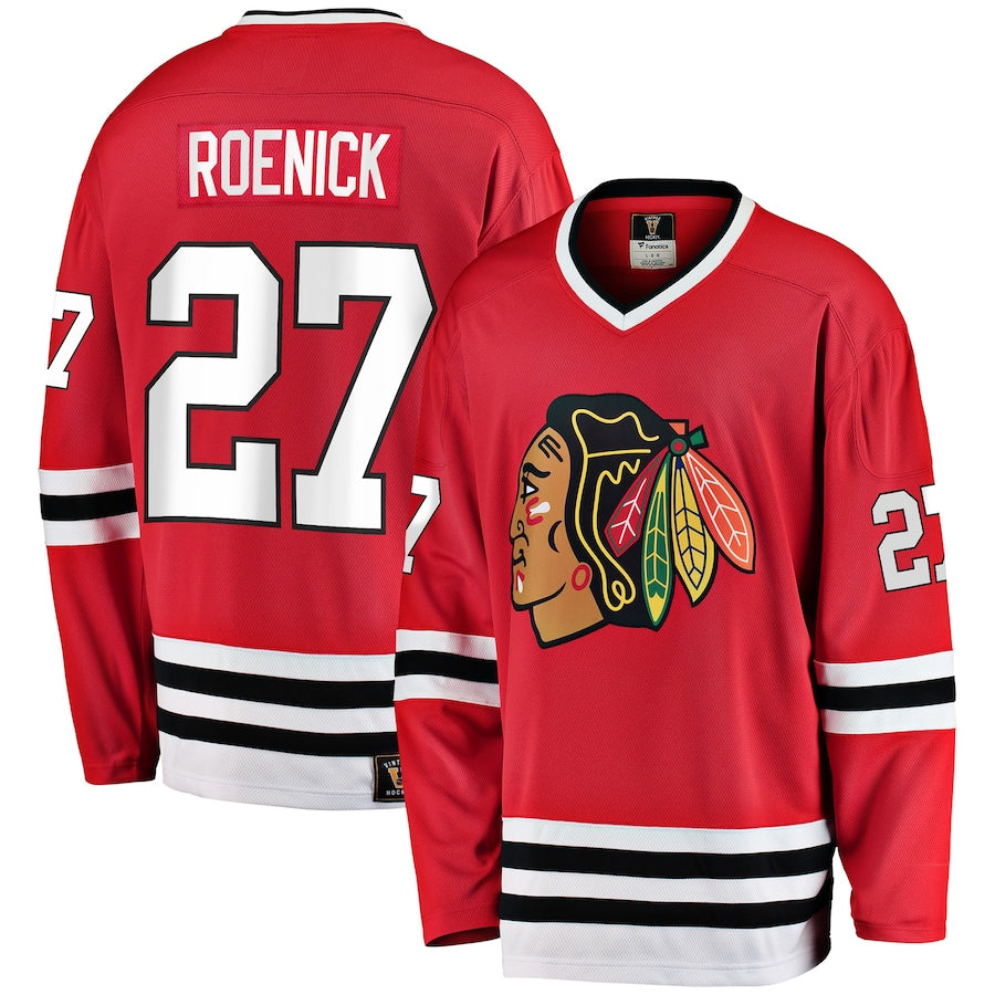 Custom #27 Red CHI Hockey Shirt Top