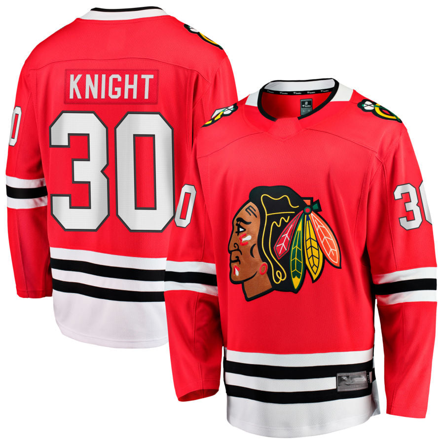 Custom #30 Red CHI Hockey Shirt Top