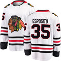 Custom #35 White CHI Hockey Shirt Top