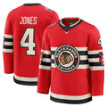 Custom #4 Red CHI Hockey Shirt Top