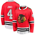 Custom #4 Red CHI Hockey Shirt Top