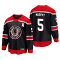 Custom #5 Black CHI Hockey Shirt Top