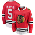 Custom #5 Red CHI Hockey Shirt Top